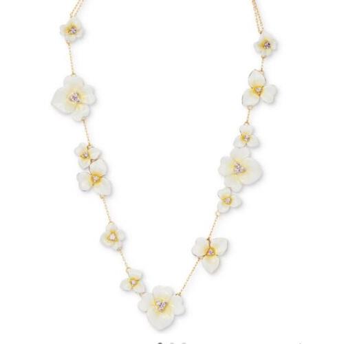 Kate Spade Flower Station Precious Pansy Necklace 19 Plus 3 1