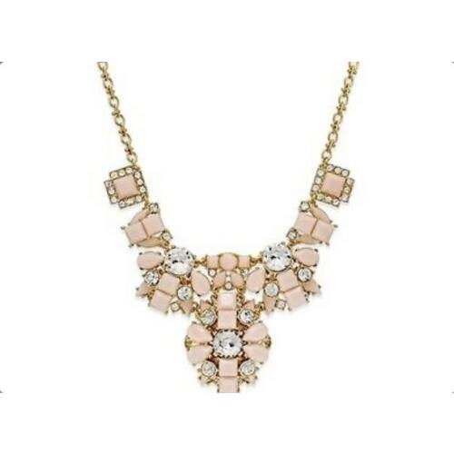 Kate Spade Turn Heads Blush Bib Statement Necklace KSS53