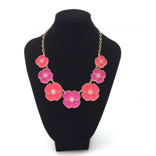 Kate Spade Your Pink/gold Crystal Statement Necklace 1665