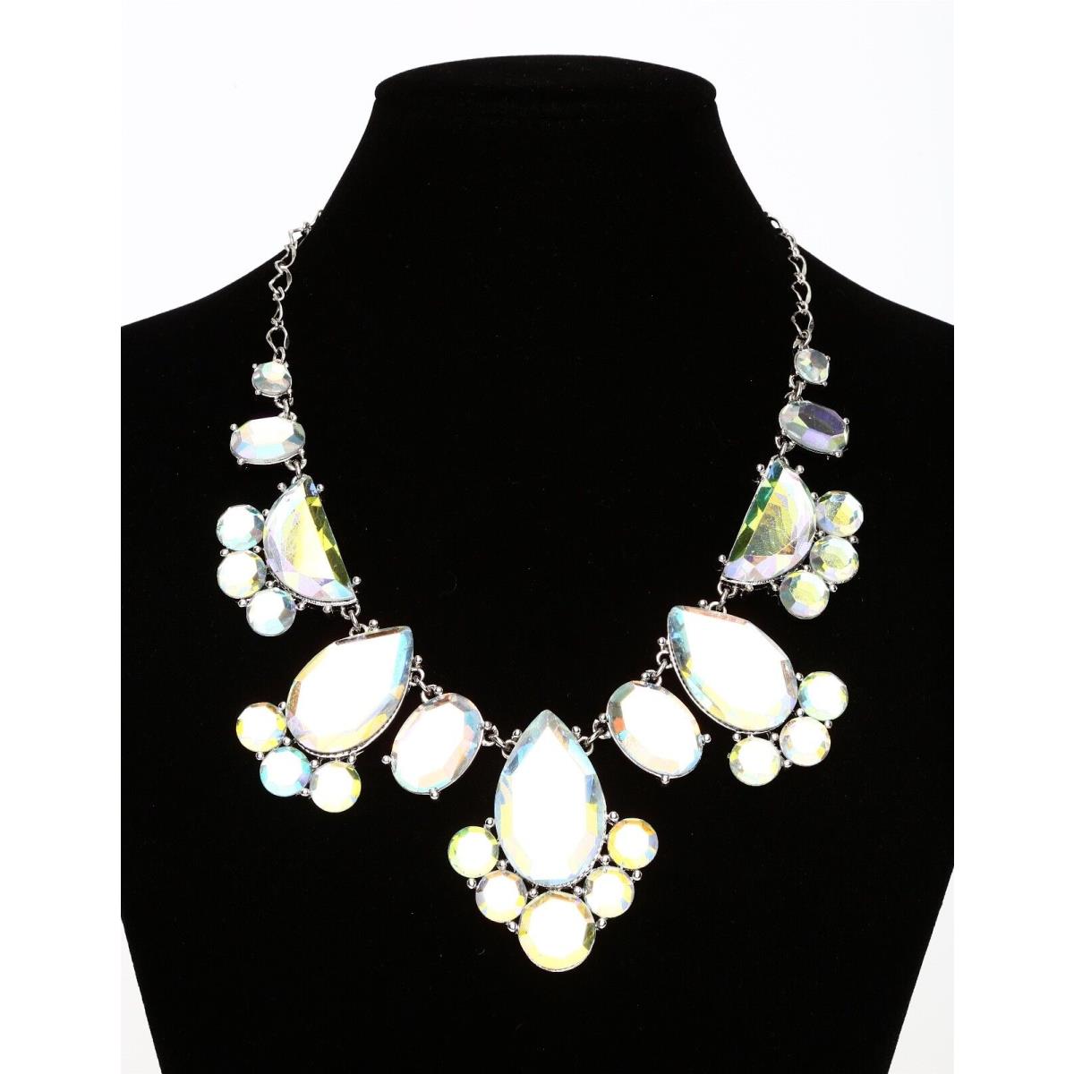 Kate Spade Women`s Clear Mirrored Statement Necklace 1612