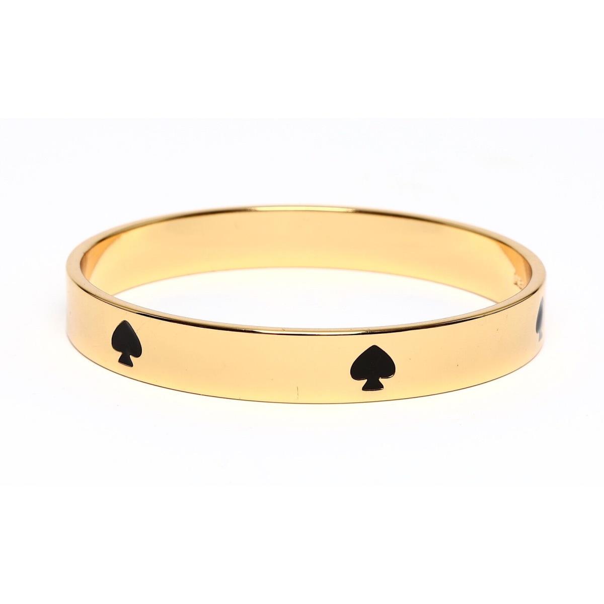 Kate Spade New York Gold Tone Black Spade Bangle 1747 - Kate Spade jewelry  - 028768624627 | Fash Brands