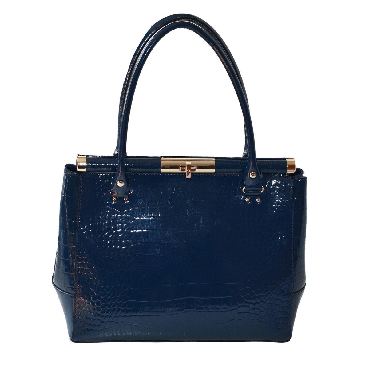 Kate Spade Women s Handbag Knightsbridge Constance Leather Satchel Petroblue New