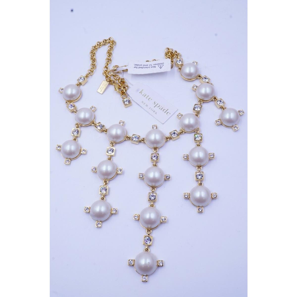 Kate Spade York Rare Metropolitan Pearl Spray Crystal Necklace - Kate Spade  jewelry - 076087448028 | Fash Brands