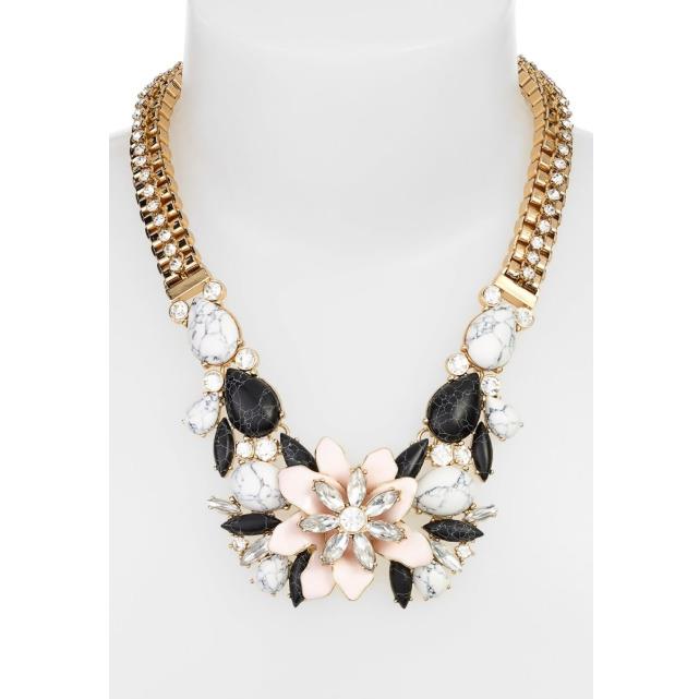 Kate Spade Women`s Gold Glossy Petals Bib Necklace 1407