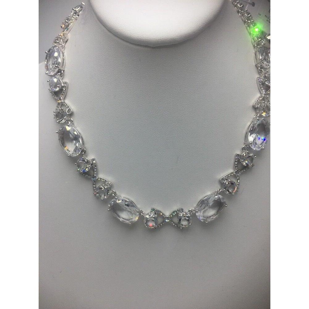 Kate Spade Crystal Cascade Crystal Pave Collar Pendant Necklace S1m