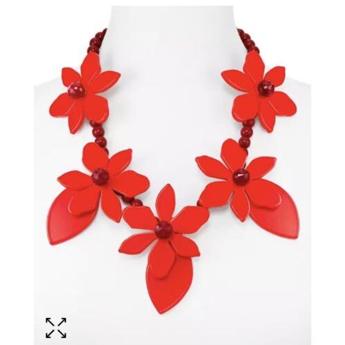 Kate Spade Lovely Lilies Statement Necklace KSJ1