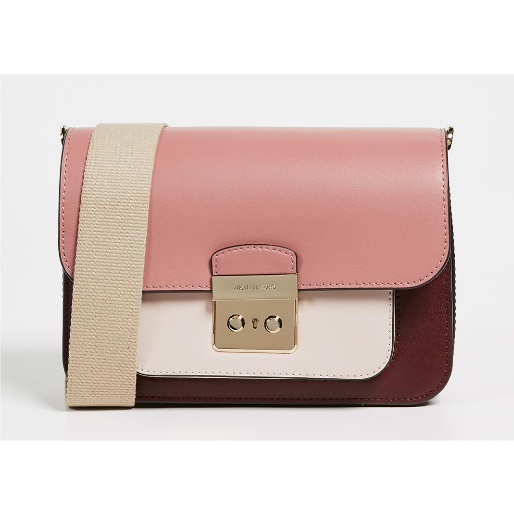 Michael Kors Sloan Editor Large Shoulder Bag Multi Color Red three colors