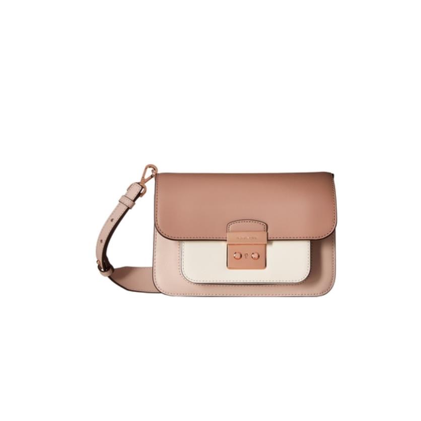 Michael Kors Sloan Editor Large Shoulder Bag Multi Color pink two colors