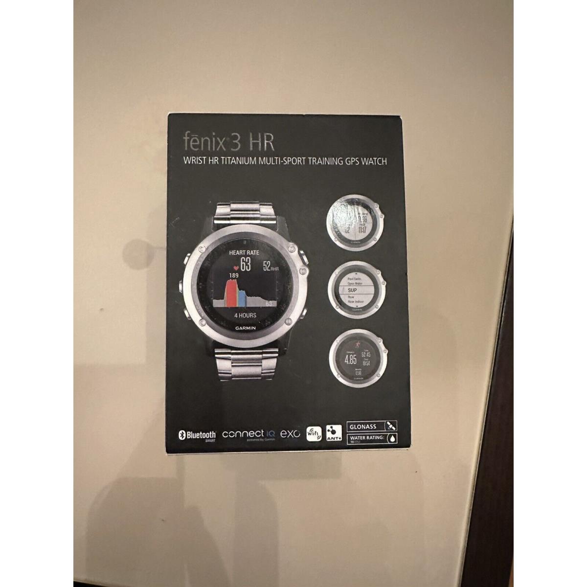 Garmin Fenix 3 HR Titanium Multi-sport Training Gps Watch