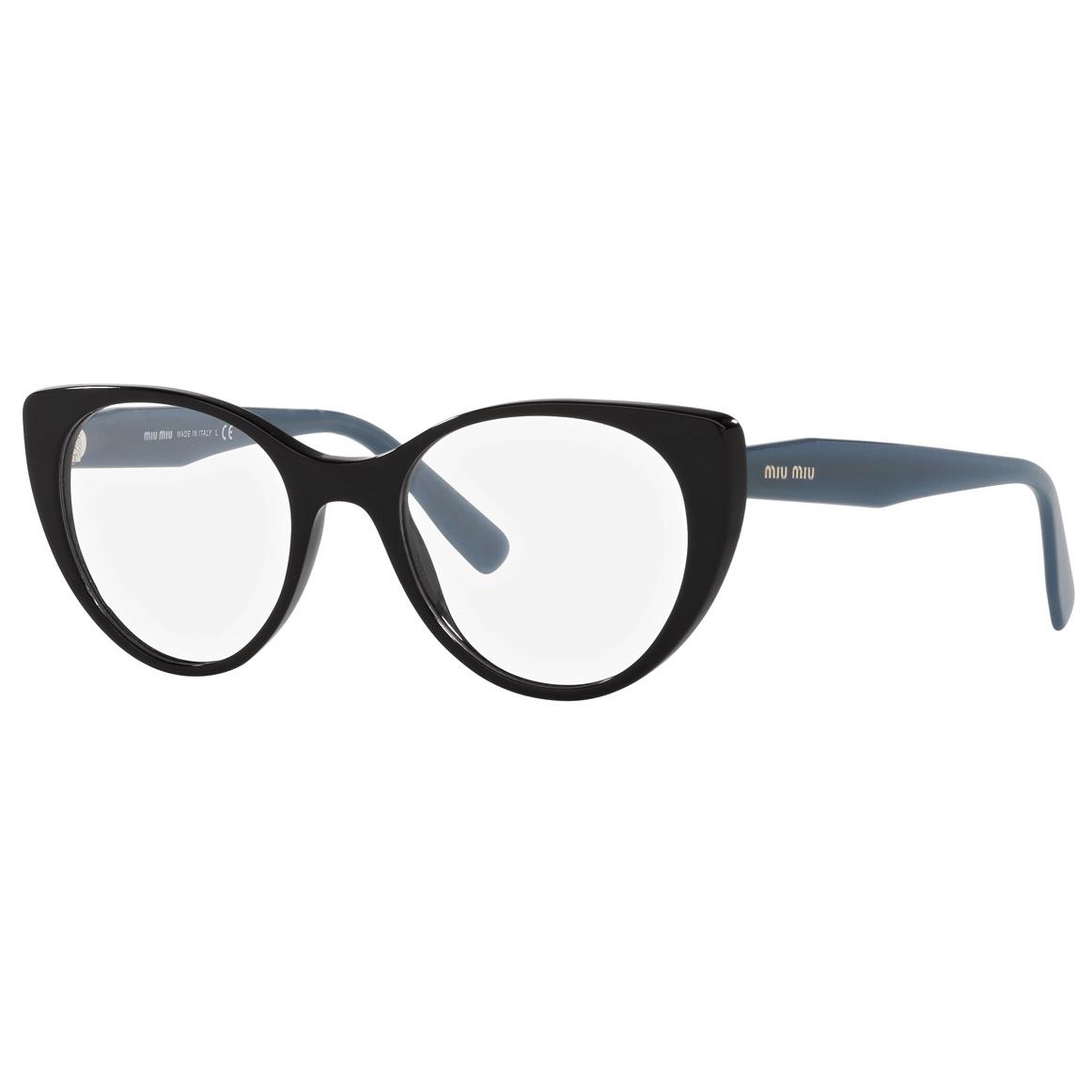 Miu Miu Eyeglass Frames MU 06TV 07O Black/blue For Women 50mm