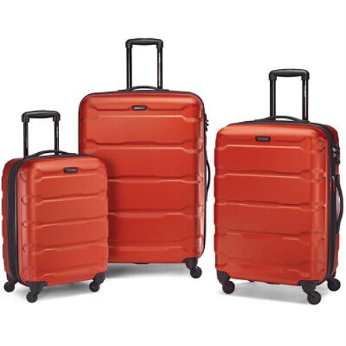 Samsonite Omni Hardside Luggage Set Nest SP20/24/28 Burnt Orange - 68311-1156