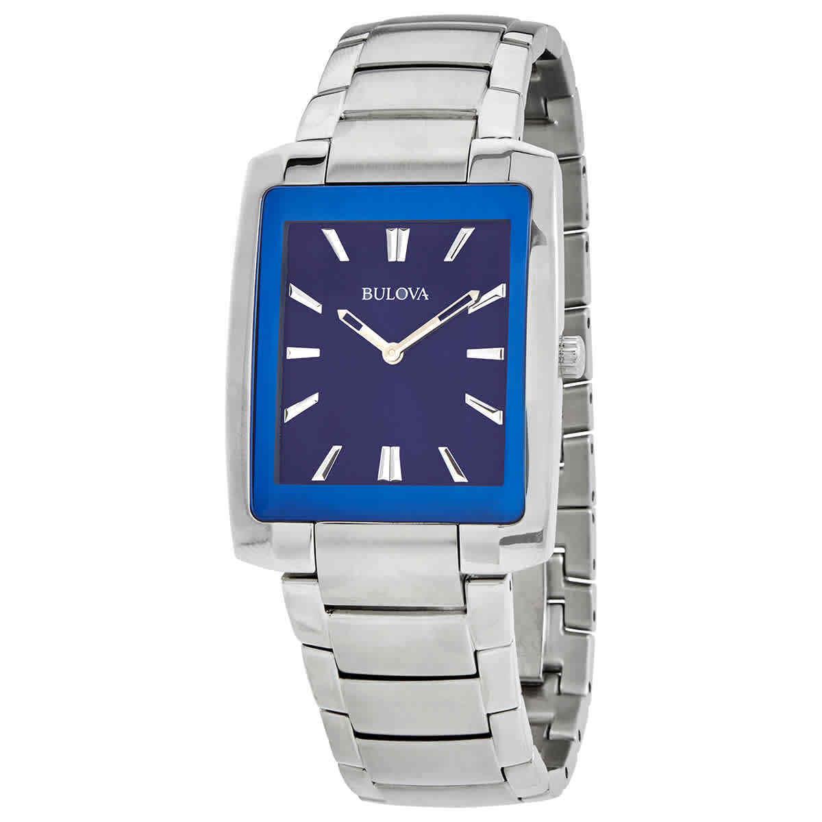 Bulova Classic Blue Dial Men`s Watch 96A169