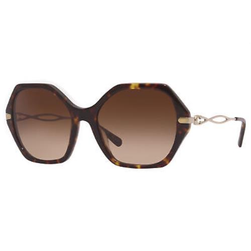 Coach HC8315 C3445 512074 Sunglasses Women`s Dark Tortoise/brown Gradient Lenses