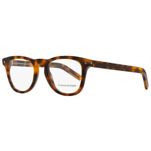 Ermenegildo Zegna Rectangular Eyeglasses EZ5137 052 Havana 49mm 5137