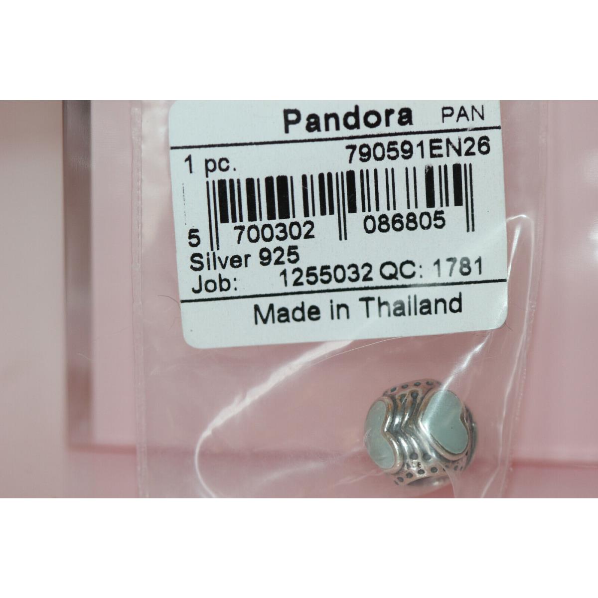 Pandora Grey Hearts Charm Retired 790591EN26 Bagtag and Box Beware Fakes