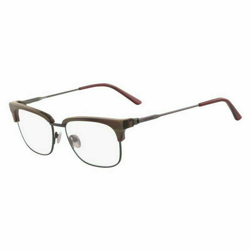 Calvin Klein Rxable Eyeglasses Frames CK18124 209 Chocolate Horn Unisex 52mm