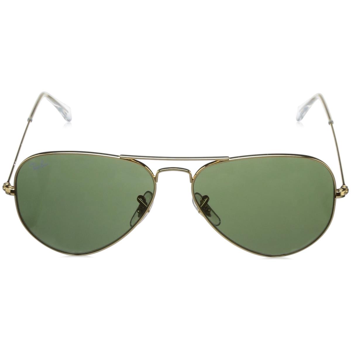 Ray-ban RB3025 Large Metal Aviator Sunglasses 58 mm G-15 Lenses Green Classic