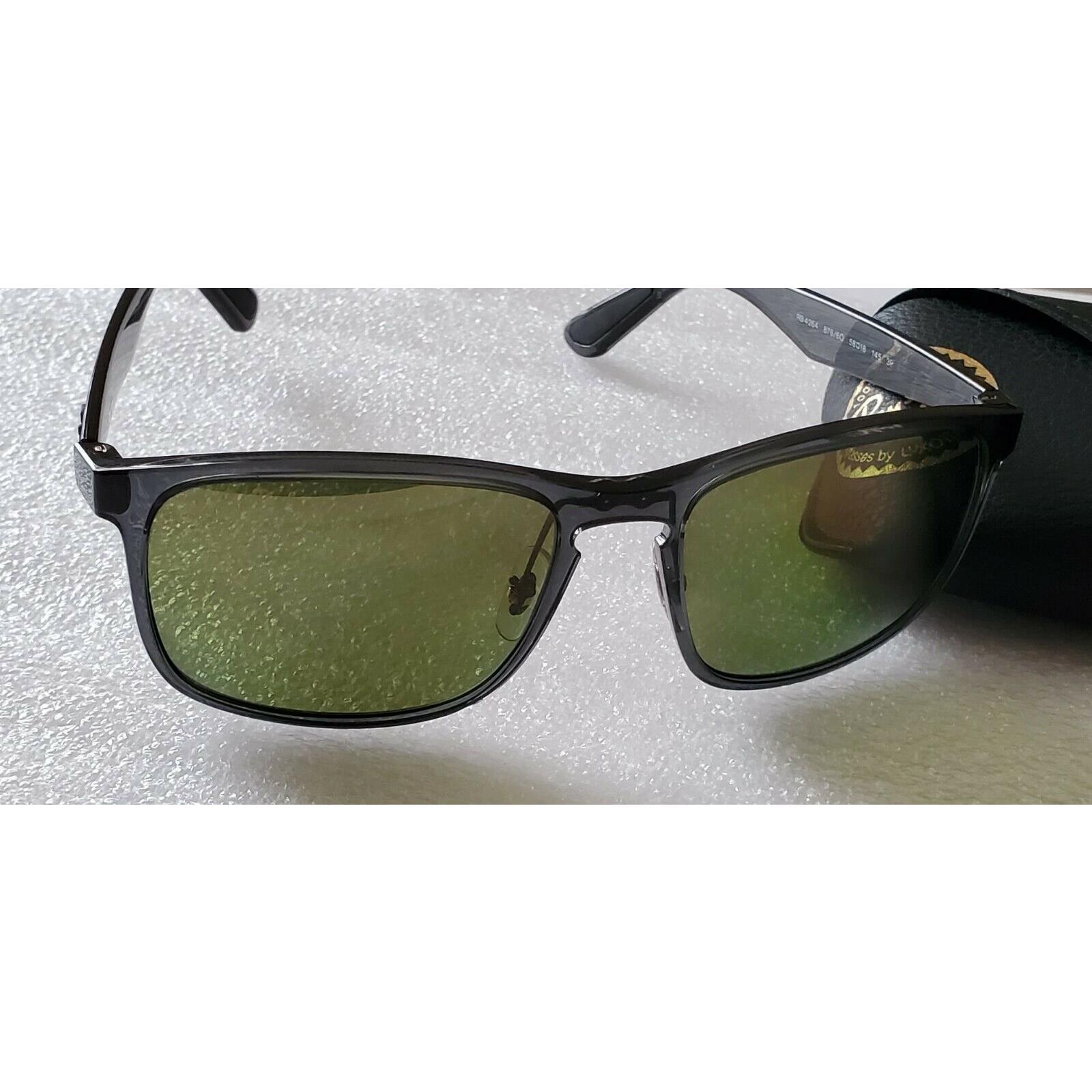 Rayban RB4264 876/6O Grey with Polarized Green Mirror Chromance Lenses 58mm 025427076445