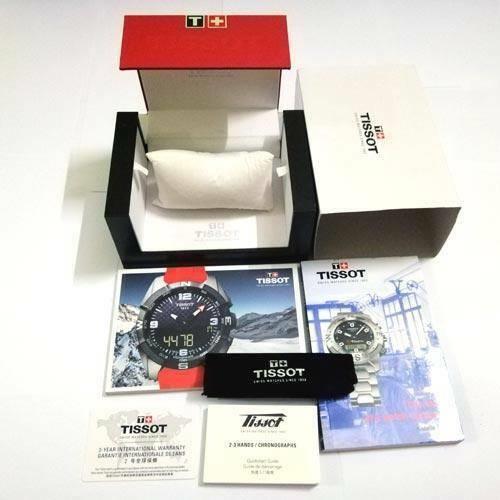 Tissot watch  - Black Dial, Two-tone (Black and Blue) Band