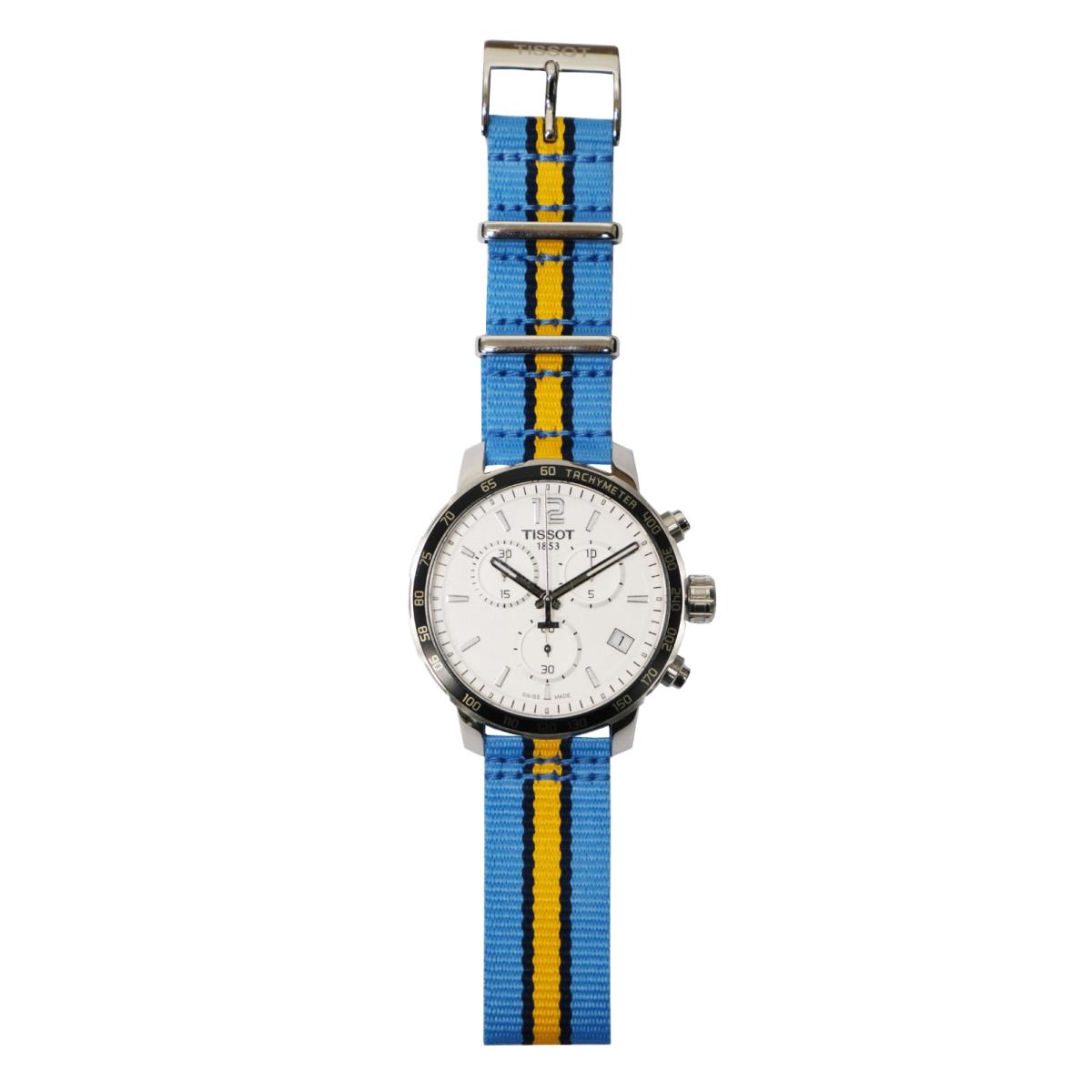 Tissot watch  - Silver Dial, Blue Band