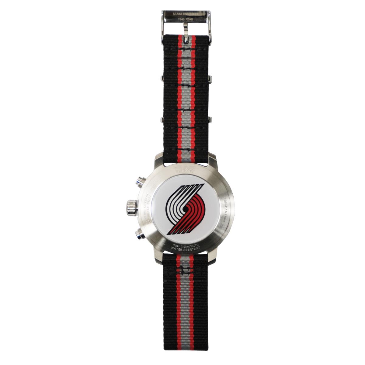 Tissot Quickster Nba Portland Trail Blazers T0954171703727 Men 42mm Watch - Silver Dial, Grey Band