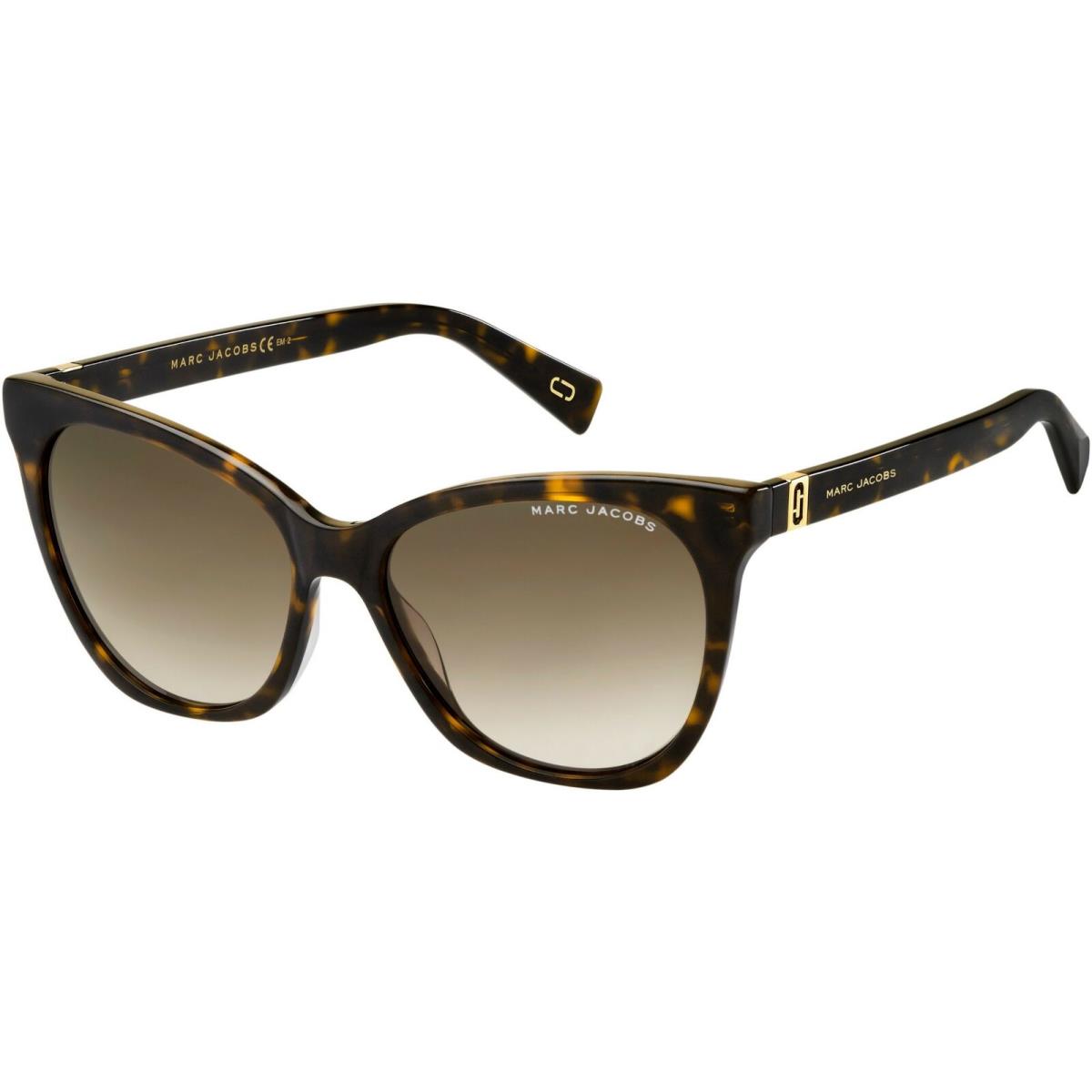 Marc Jacobs Marc 336/S 0086/HA Dark Havana/brown Gradient Sunglasses