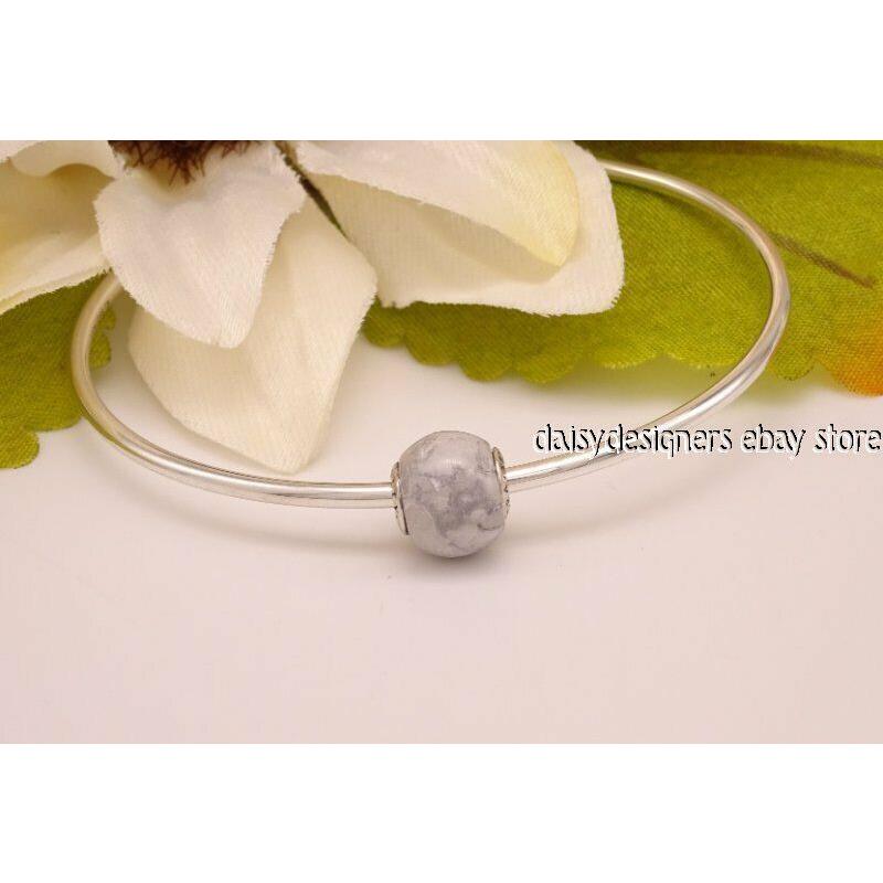 Pandora Essence Positivity Magnesite White Gray Charm 796010MAG C