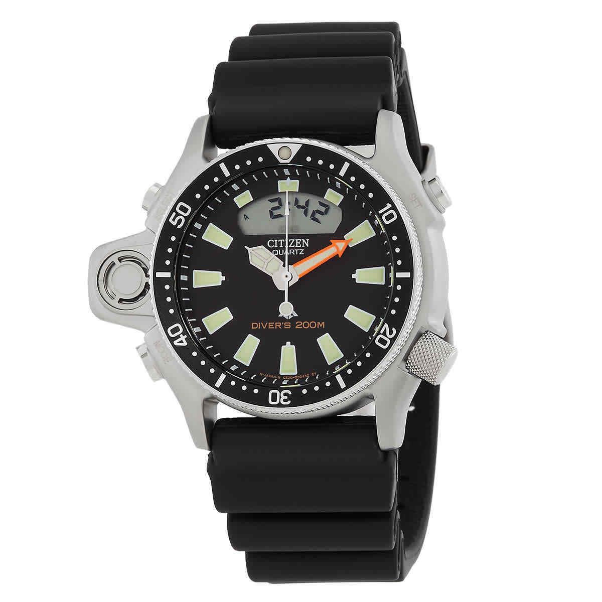 Citizen Promaster Aqualand Quartz Analog-digital Black Dial Men`s Watch