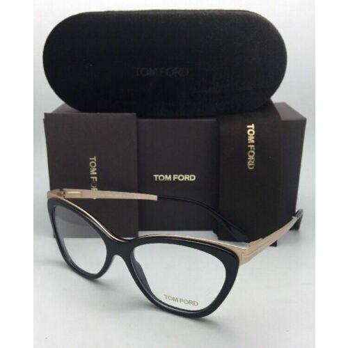 Tom Ford eyeglasses  - Black Frame, Clear Demo with print Lens 10