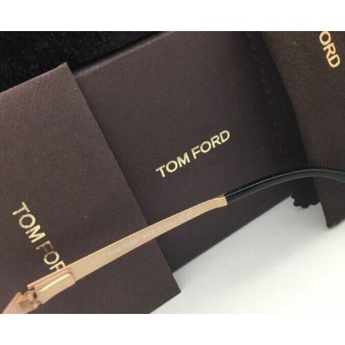 Tom Ford eyeglasses  - Black Frame, Clear Demo with print Lens 6