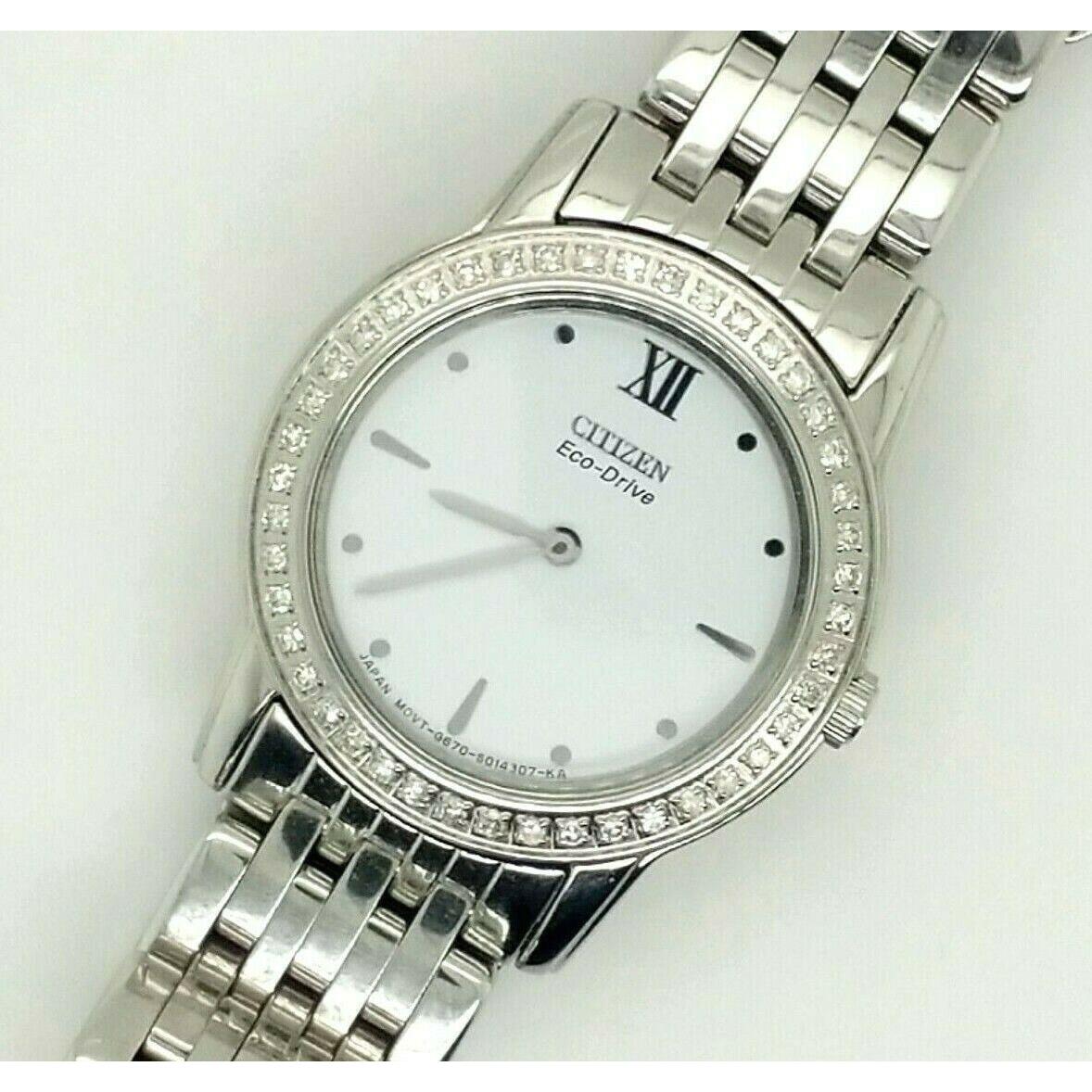 Citizen Ladies Eco Drive Watch with Diamonds EG3000-54A