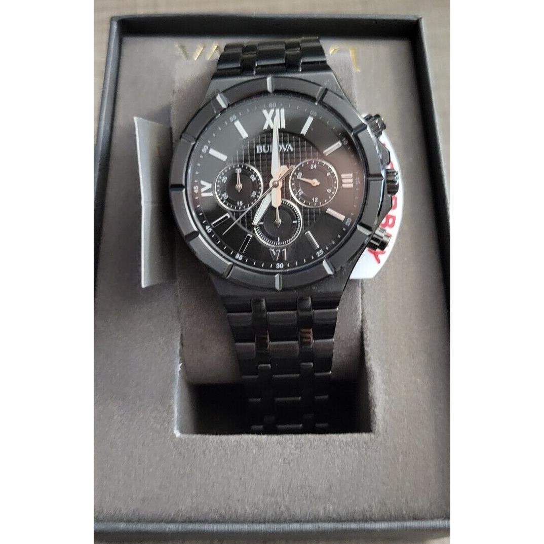 Bulova 98A242 Black IP 42mm Black Stainless Steel Case Black