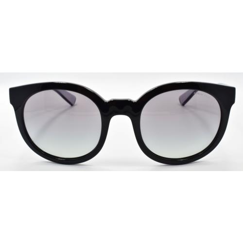 Armani Exchange AX4057S 820711 Women`s Round Sunglasses Black / Grey Gradient