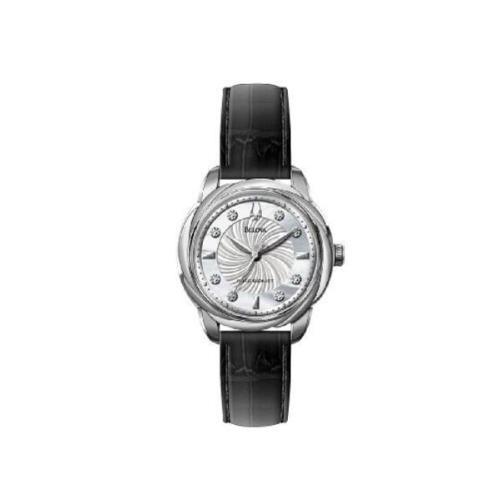 Bulova Women`s 96P124 Precisionist Brightwater Leather Band Watch