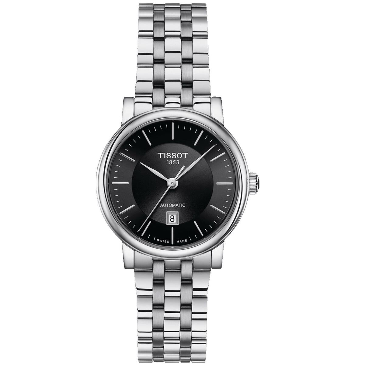 Tissot Women`s Carson Premium Automatic Black Dial Watch - T1222071105100