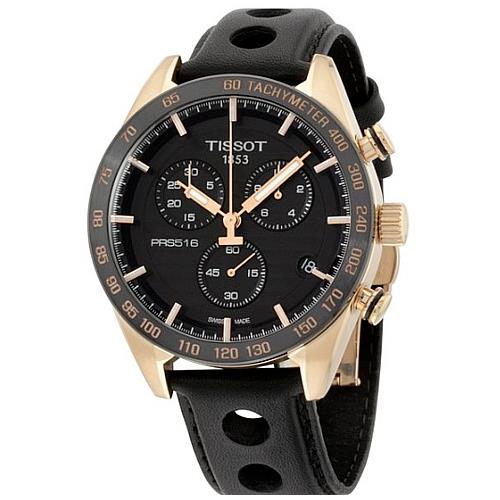 PRS-516 Tissot T1004173605100 Quartz Chrono Black Dial Mens 42mm Watch