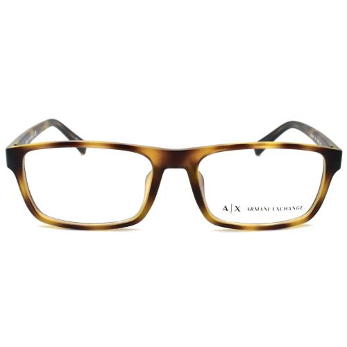 Armani Exchange AX3046F 8231 Men`s Eyeglasses Frames 54-18-140 Matte Havana