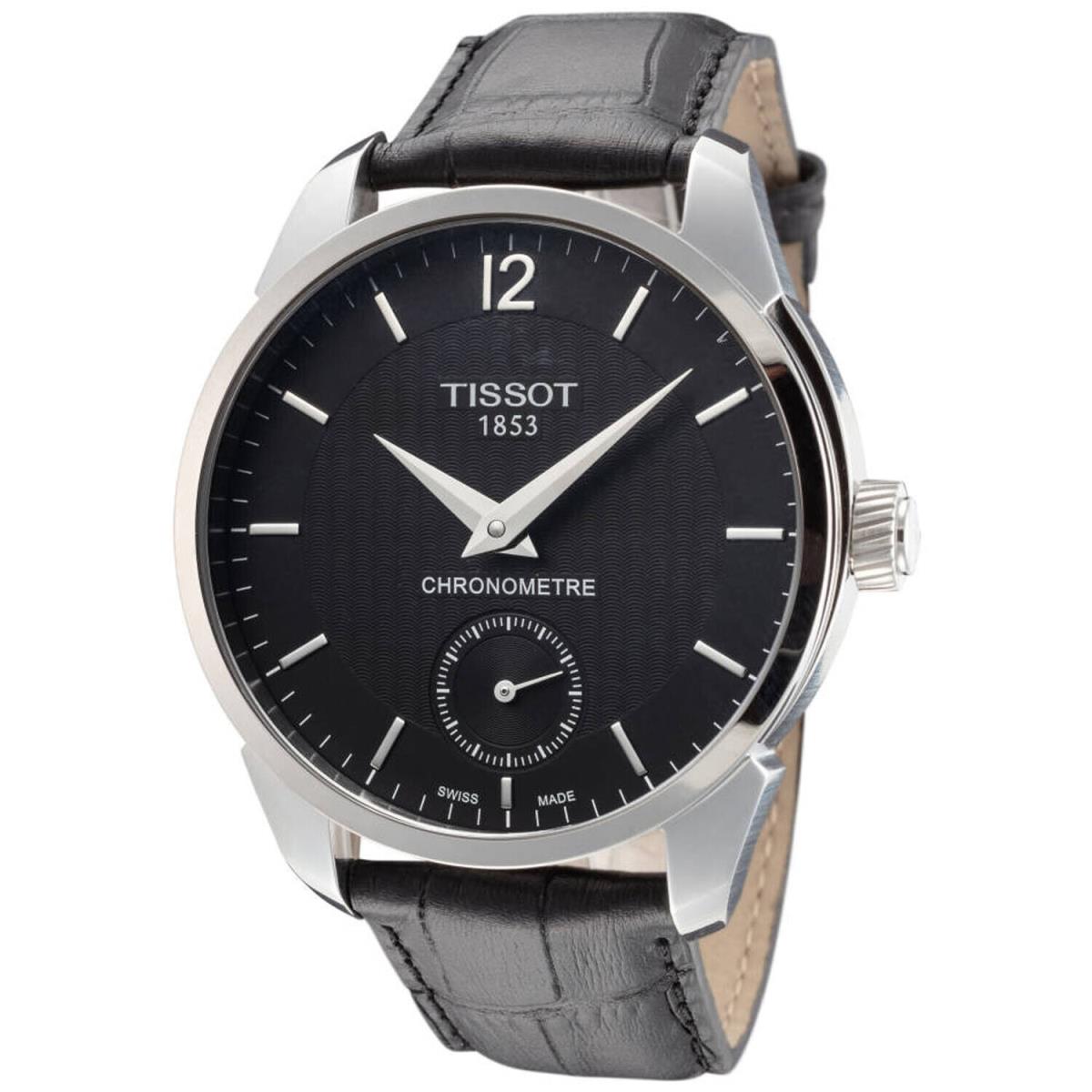 Tissot Men`s T-complication Black Dial Watch - T0704061605700