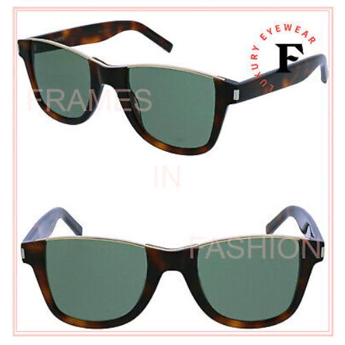 Saint Laurent Cut Away 51 Ysl SL51 Brown Green Topless Sunglasses Unisex 002