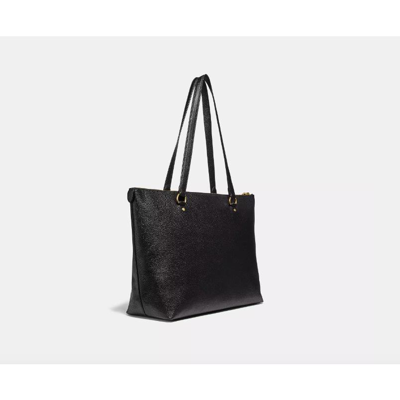 Coach F79608 Crossgrain Leather Gallery Tote Bag Black