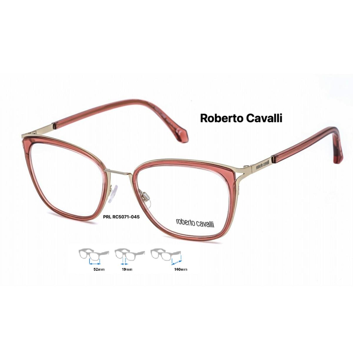 Roberto Cavalli Maremma RC5071-045 Eyeglass Frames Pink/gold Size 52mm