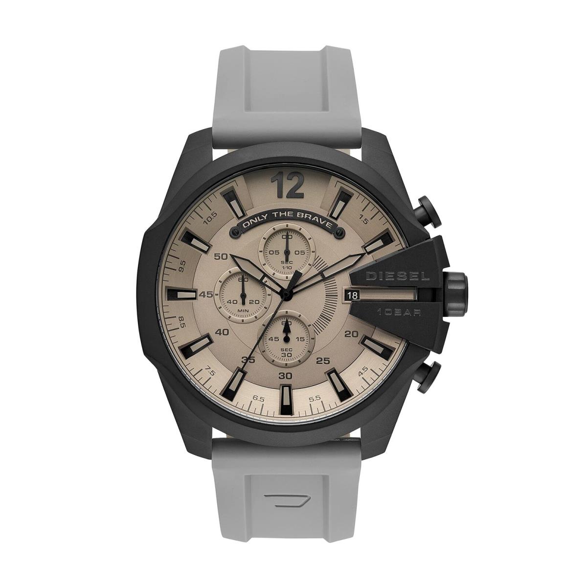 Diesel Mega Chief Stainless Steel Men`s Watch with Analog or Digital Movement