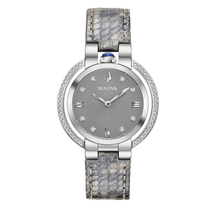 Women`s Bulova Rubaiyat Diamond Accented Watch 35mm - 96R218