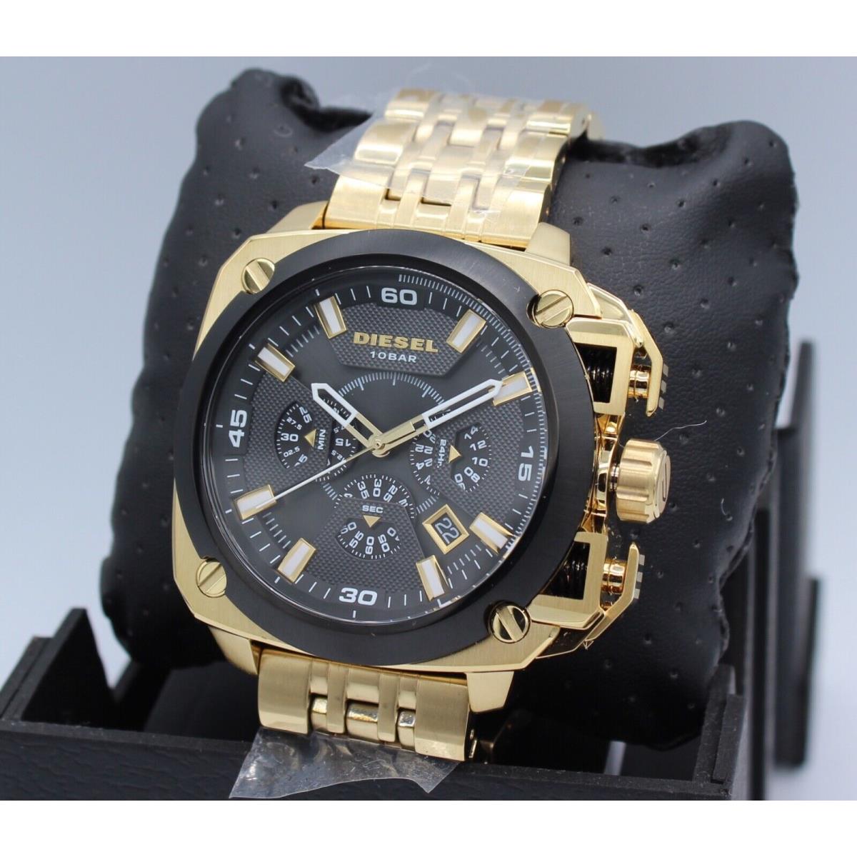 Diesel Bamf Chronograph Gold Black Men`s DZ7378 Watch