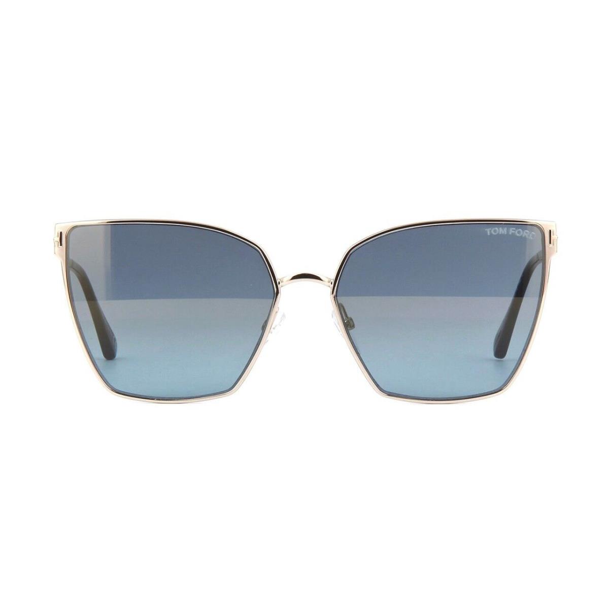 Tom Ford Helena FT 0653 Rose Gold/blue Gold Flash Mirror 28V Sunglasses