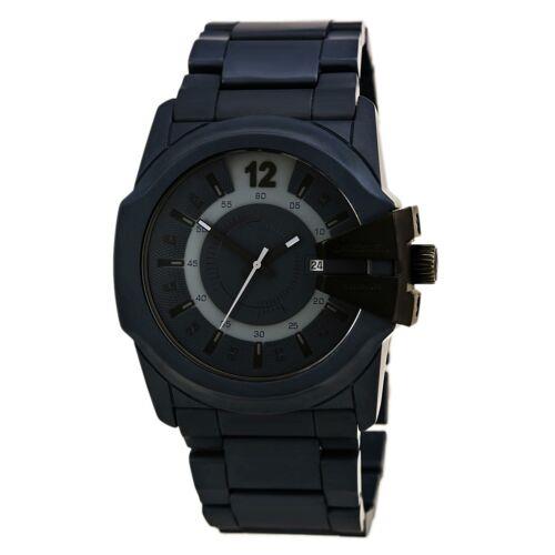 Diesel DZ1517 Men`s Blue Ceramic Bracelet Blue Dial Date Watch - Blue, Dial: Blue, Band: Blue