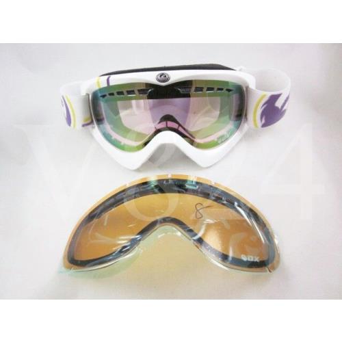 Dragon Snow Goggle DX K Classic Colle / Pink Ion + Bonus Amber Lens 722-2844