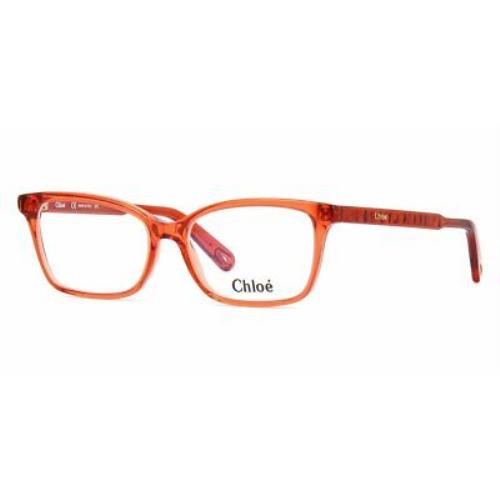 Chloe CE2742 204 Eyeglasses Brick Frame 53mm - Frame: Red