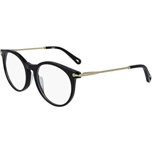 Chloe CE 2735 001Round Black Gold Eyeglasses 52mm with Chloe Case