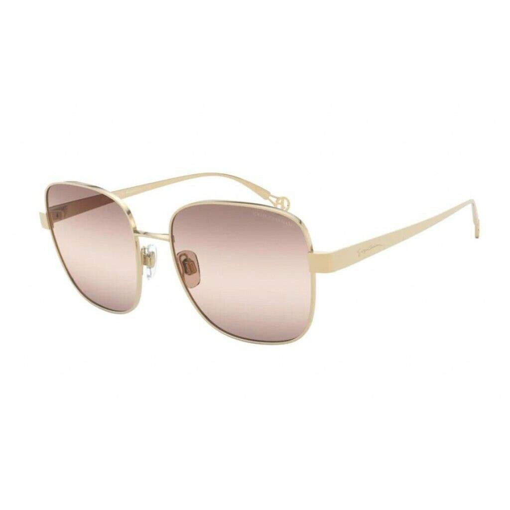 Giorgio Armani Sunglasses AR6106 3013K8 Pale Gold Frames 55mm ST